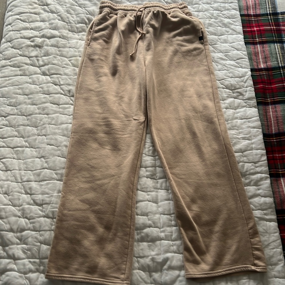 -Cotton-on Flare Sweatpants in tan